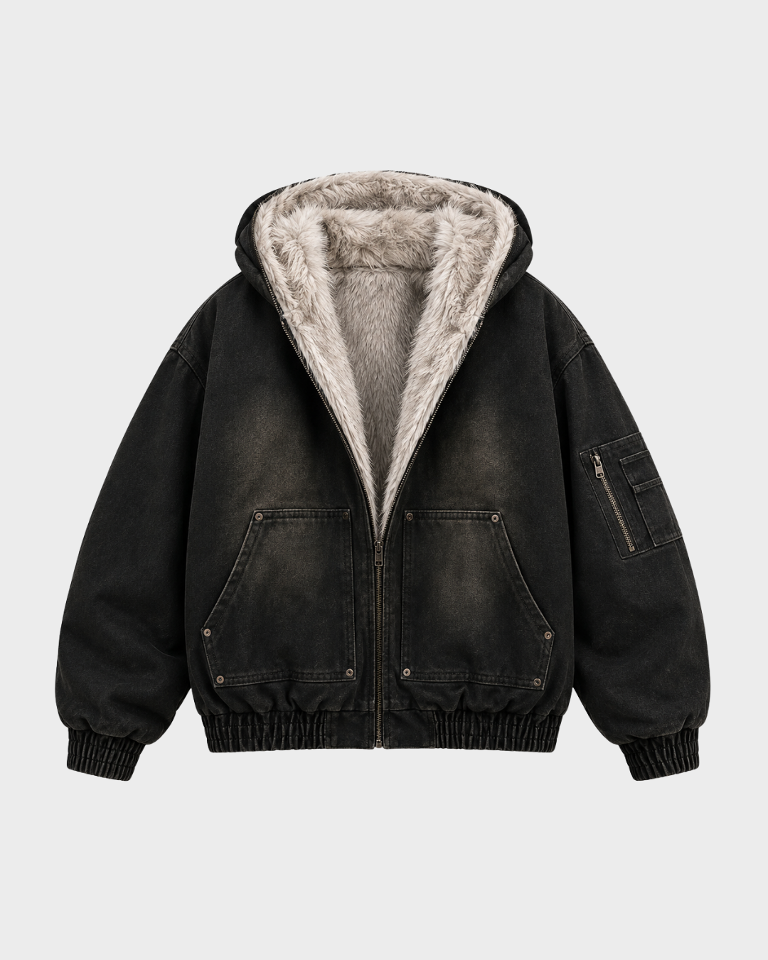 BLNKR Shearling Zip-Up