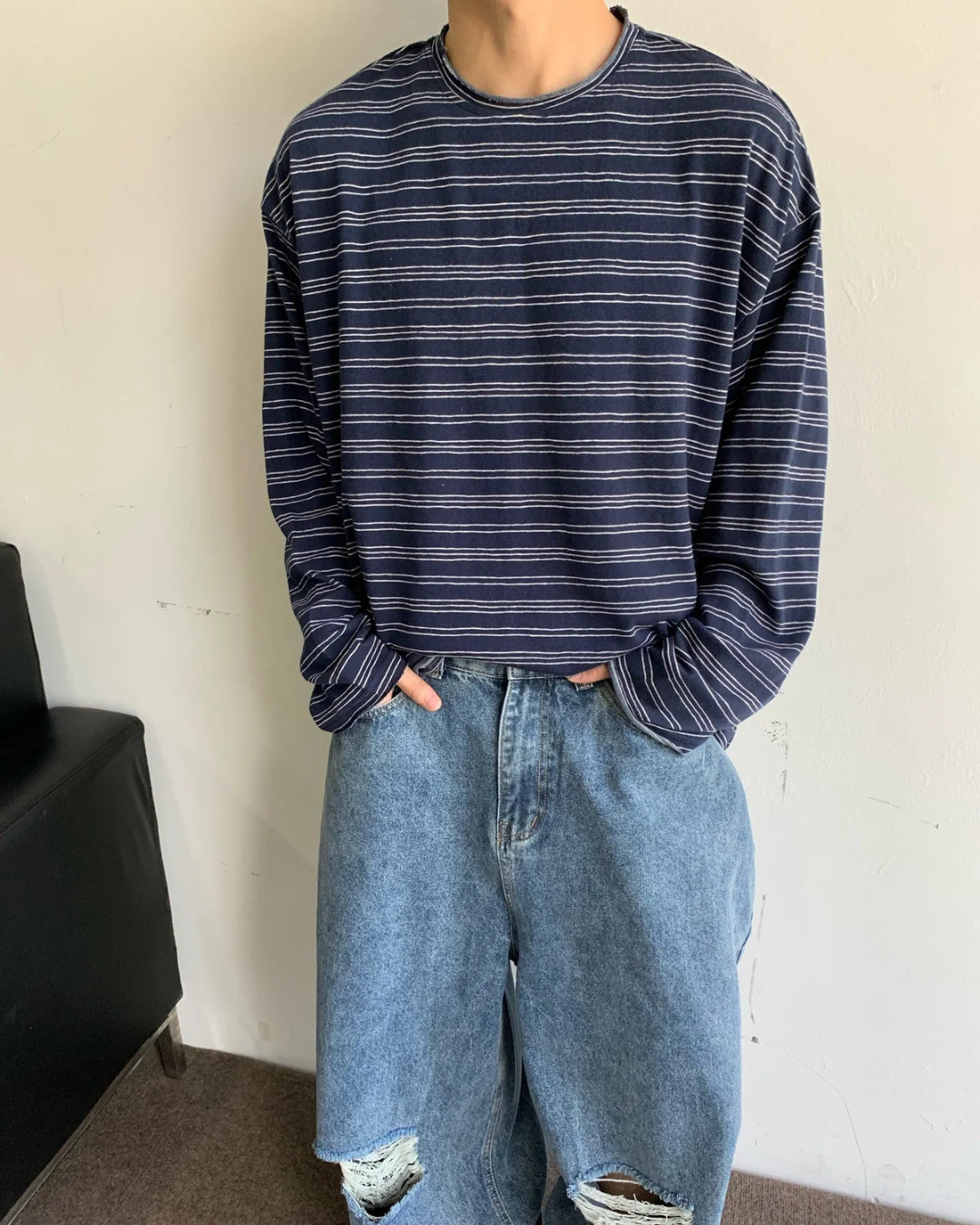 BLNKR Loose Striped Longsleeve