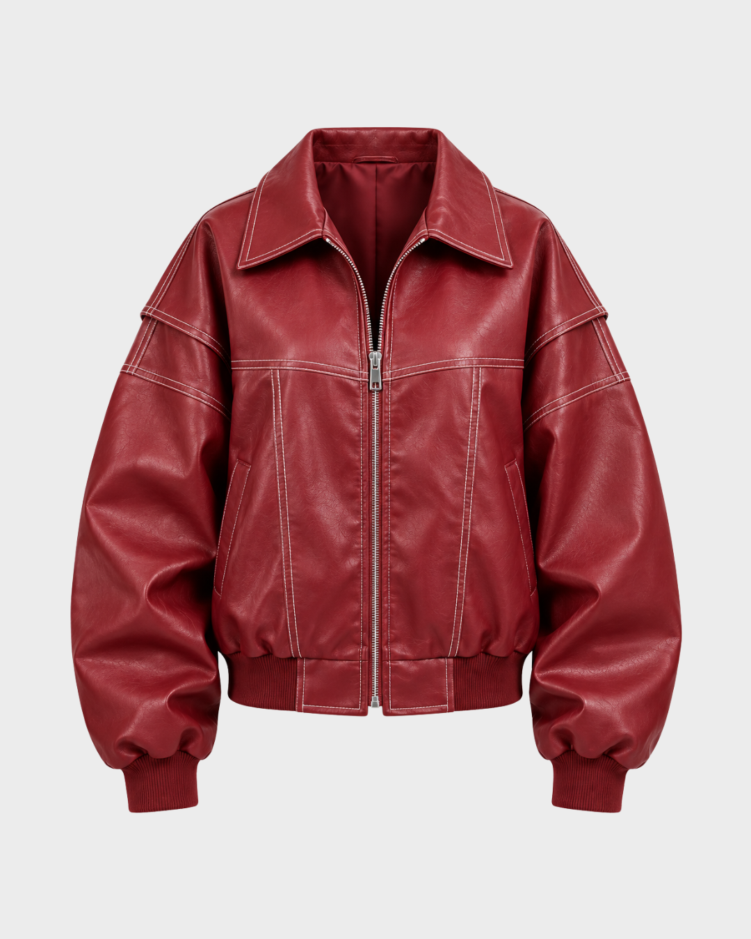 BLNKR Red Leather Jacket