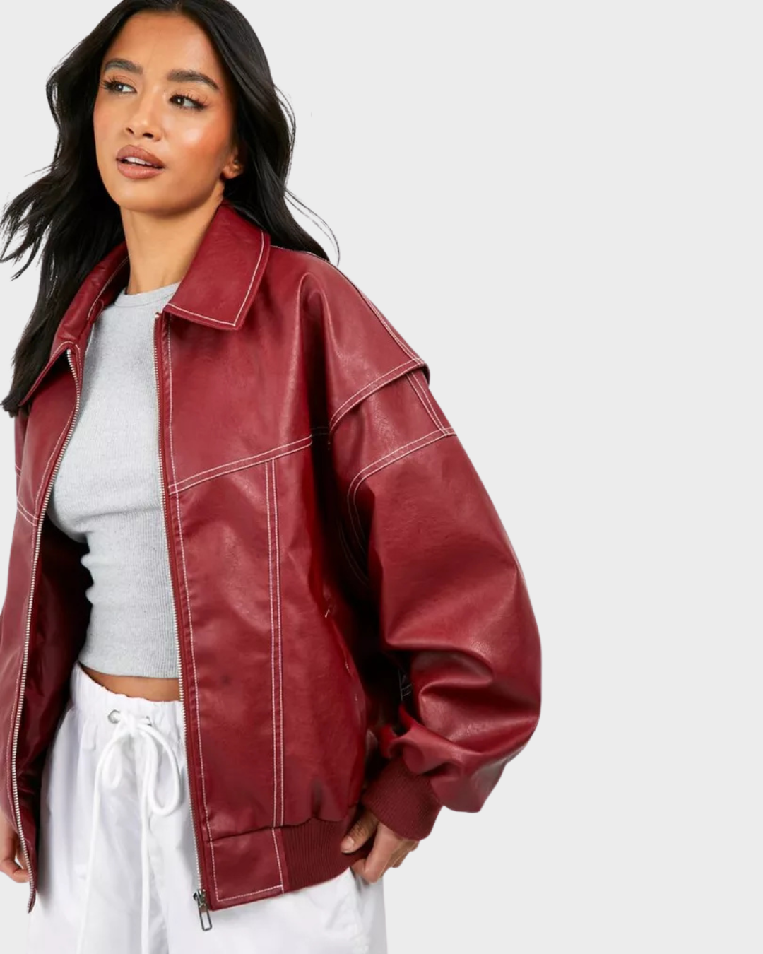 BLNKR Red Leather Jacket