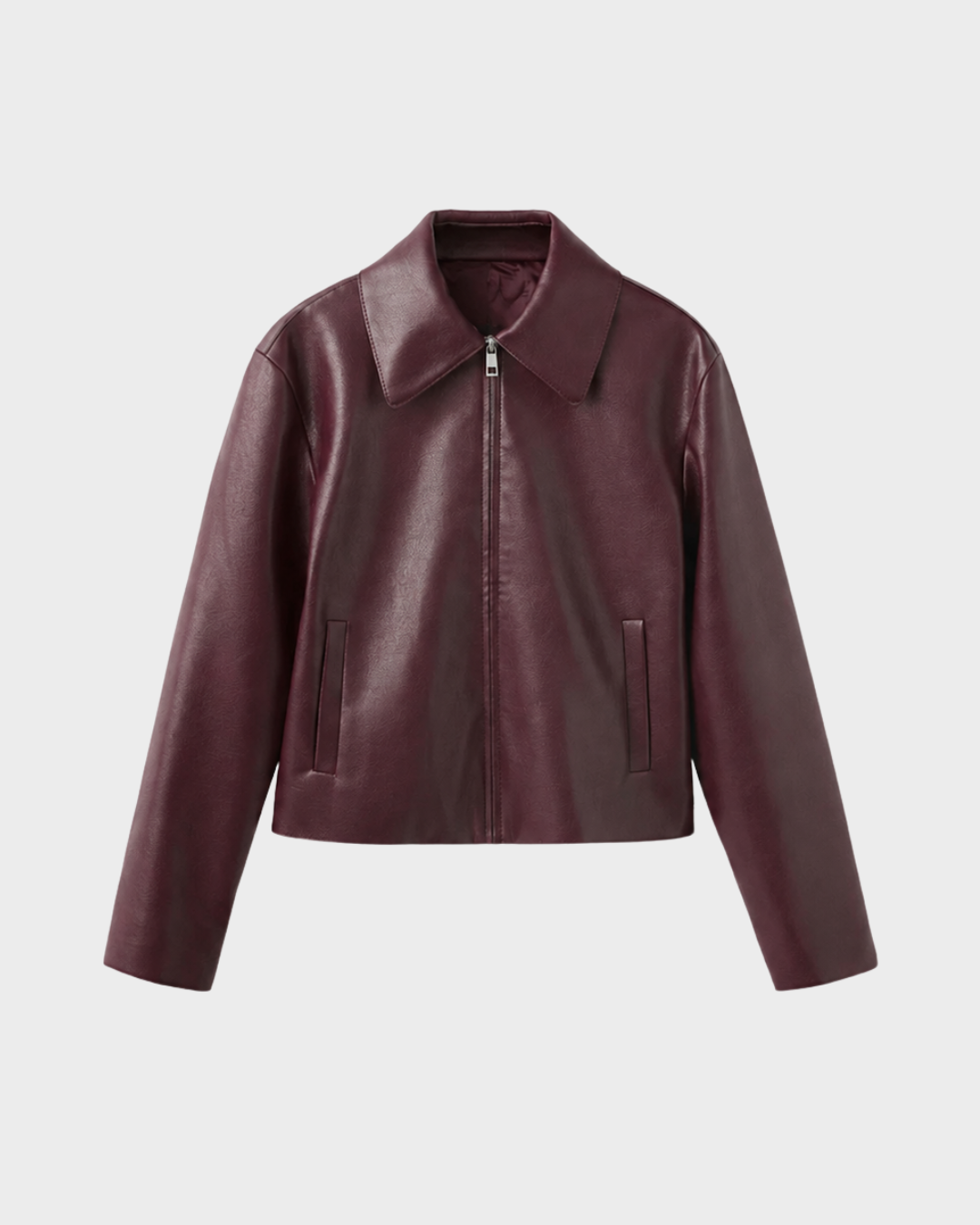 BLNKR Burgundy Leather Jacket