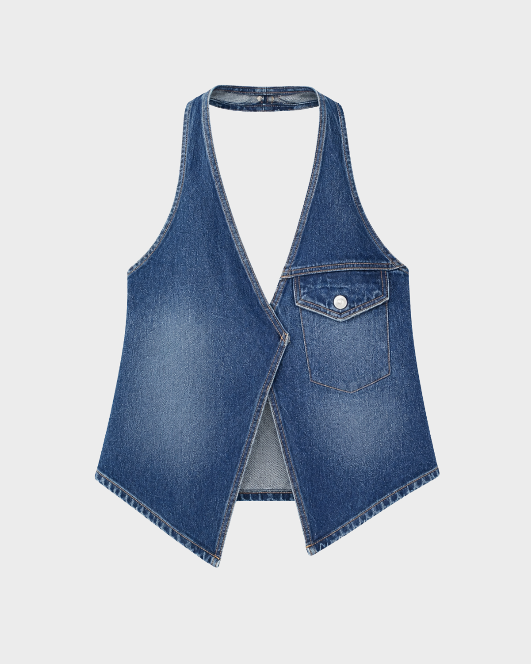 BLNKR Denim Halter Top